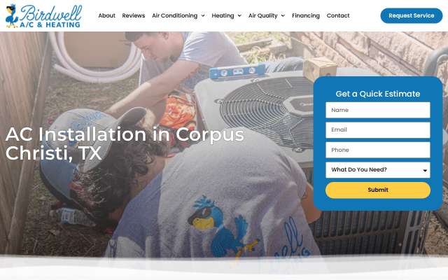Birdwell AC & Heating's page as the assistant saw it
