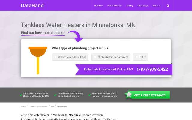 Benjamin Franklin Plumbing Twin Cities's page as the assistant saw it