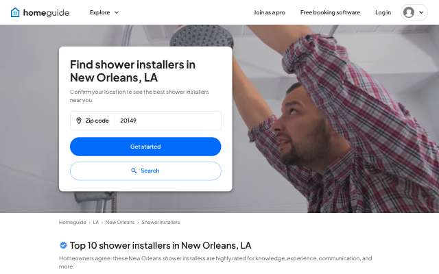 Saia Plumbing Inc's page as the assistant saw it