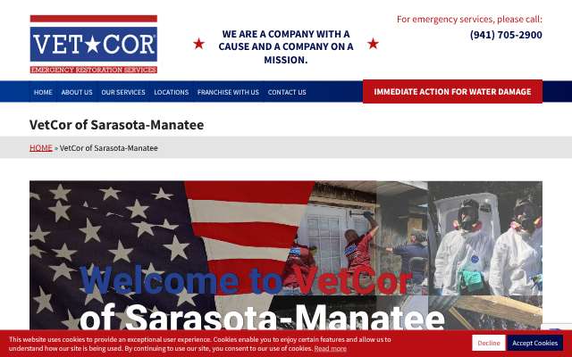Page cited for VetCor of Sarasota-Manatee