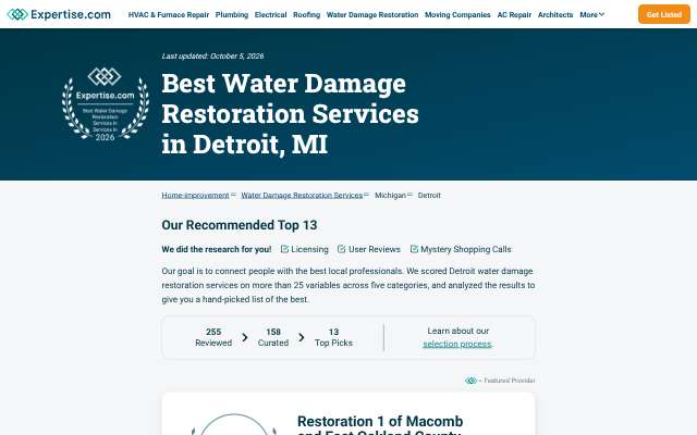 Page cited for Restoration 1 of Macomb and East Oakland County