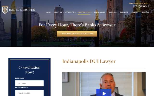 Banks & Brower's page as the assistant saw it