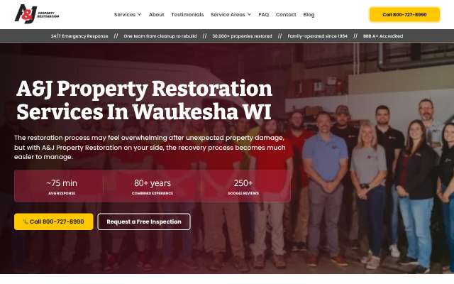 Page cited for A&J Property Restoration