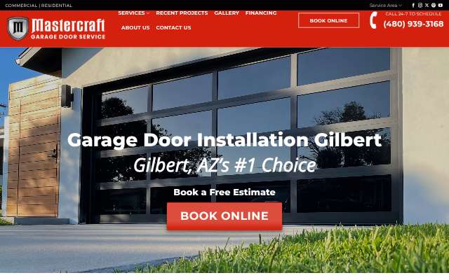 Mastercraft Garage Door Service LLC's page as the assistant saw it