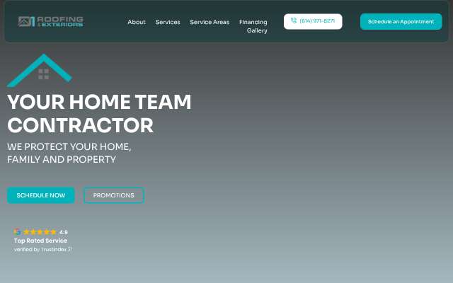 D1 Roofing (Division 1 Roofing)'s page as the assistant saw it