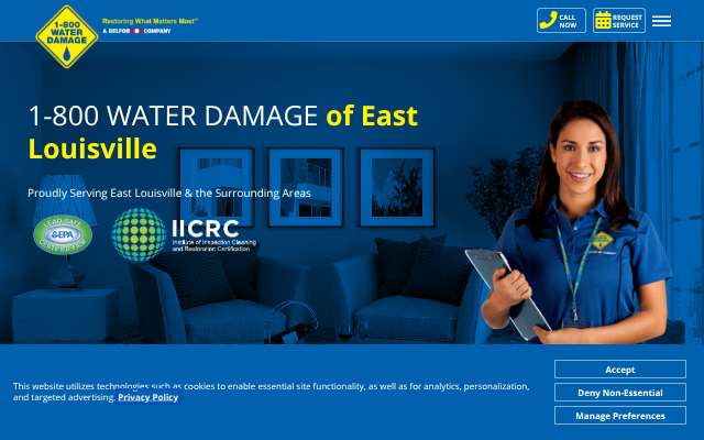 Page cited for 1-800 Water Damage of East Louisville