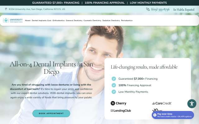 Page cited for University Dental Implant Center (Dr. Armin Hage)