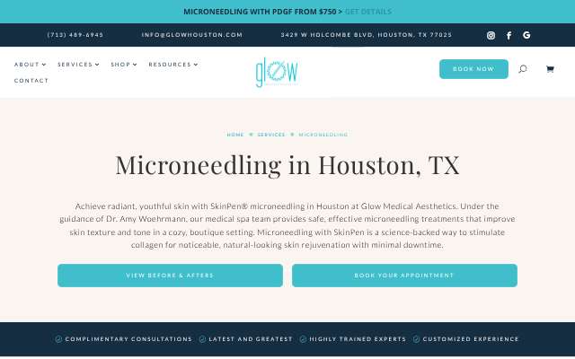 Page cited for Glow Medical Aesthetics
