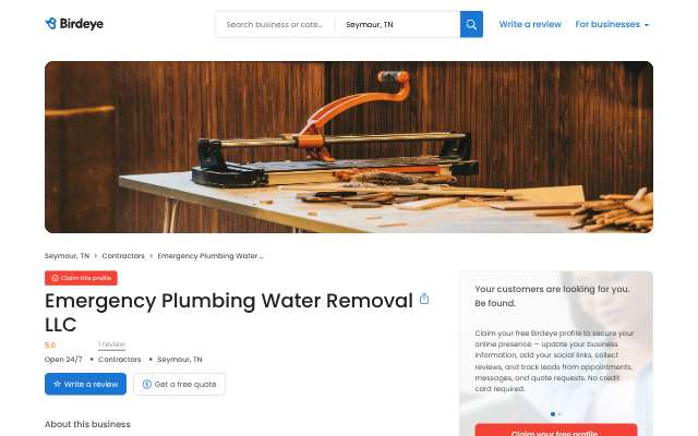 Freedom Restoration Services LLC's page as the assistant saw it