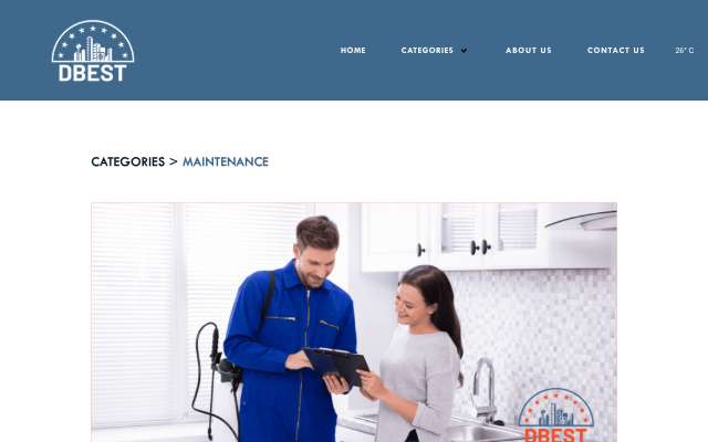 Eco-Safe Pest Control's page as the assistant saw it
