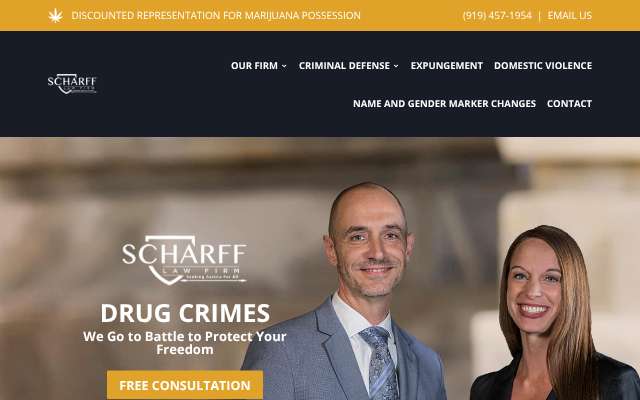 Scharff Law Firm's page as the assistant saw it
