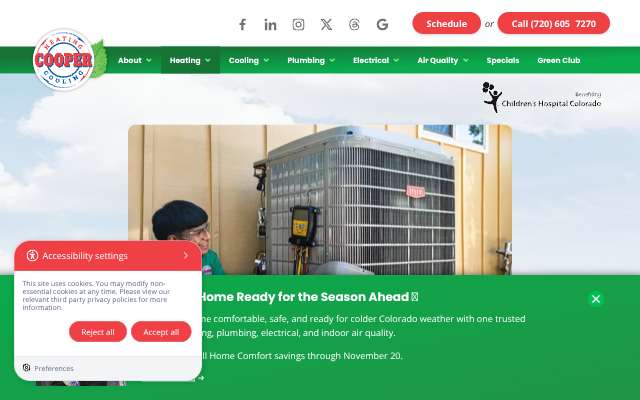 Cooper Green Team's page as the assistant saw it