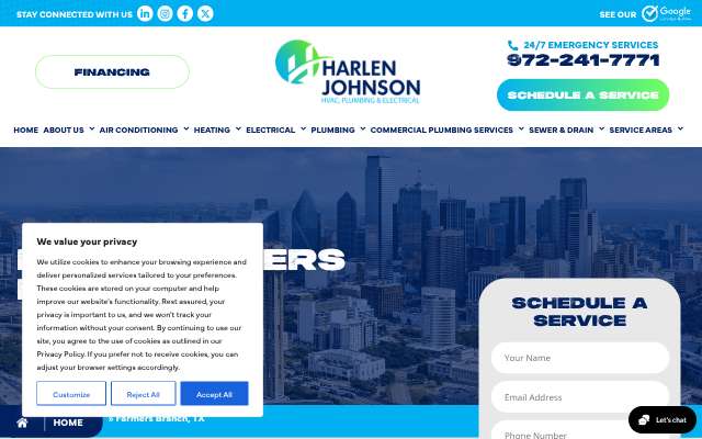 HJAC's page as the assistant saw it
