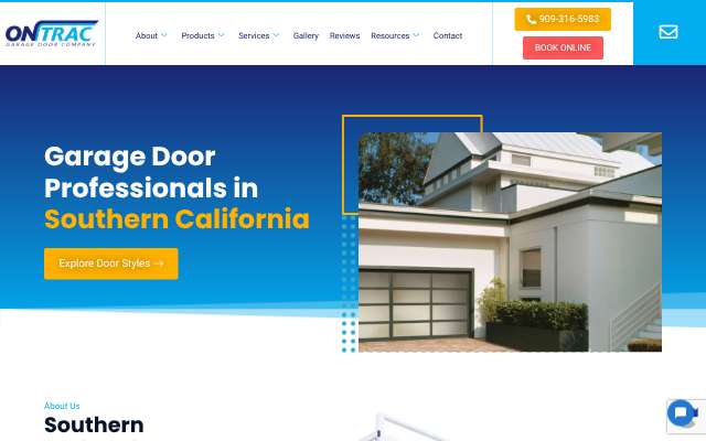 Page cited for On Trac Garage Door Company