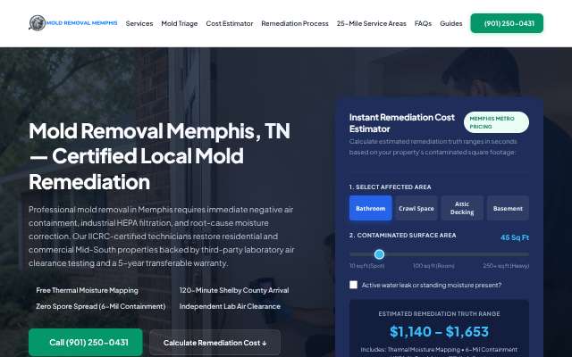 Page cited for Mold Removal Memphis