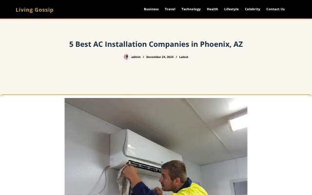 American Home Water and Air's page as the assistant saw it