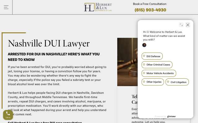 Herbert & Lux's page as the assistant saw it
