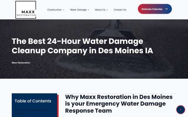 Page cited for Maxx Restoration