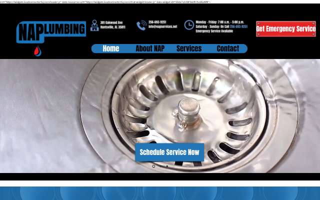 NA Plumbing LLC's page as the assistant saw it