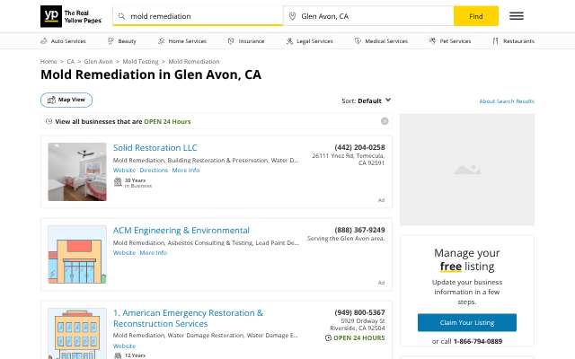 Page cited for Mold Fix