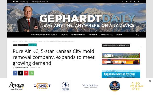 Page cited for Pure Air KC