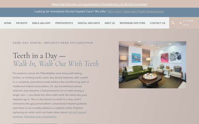 Laudenbach Periodontics & Dental Implants's page as the assistant saw it