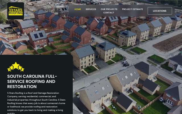 5 Stars Roofing's page as the assistant saw it