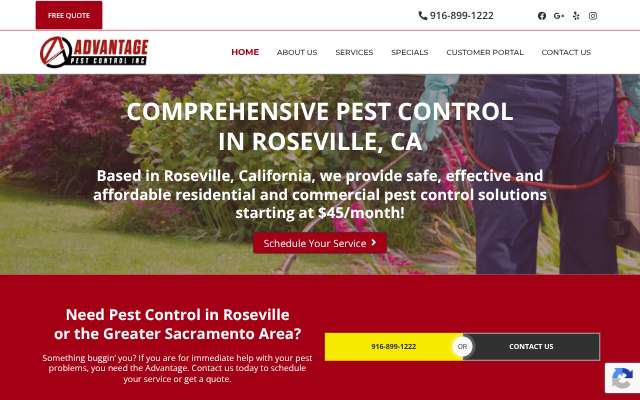 Page cited for Advantage Pest Control