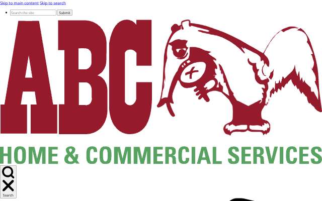 ABC Home & Commercial's page as the assistant saw it