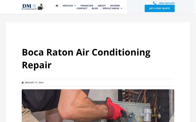 DM Cold Air's page as the assistant saw it