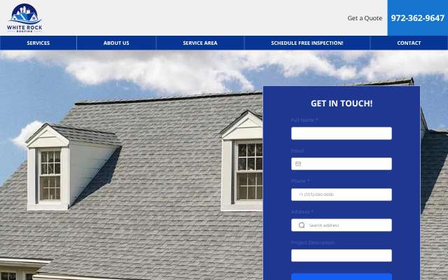 Page cited for White Rock Roofing