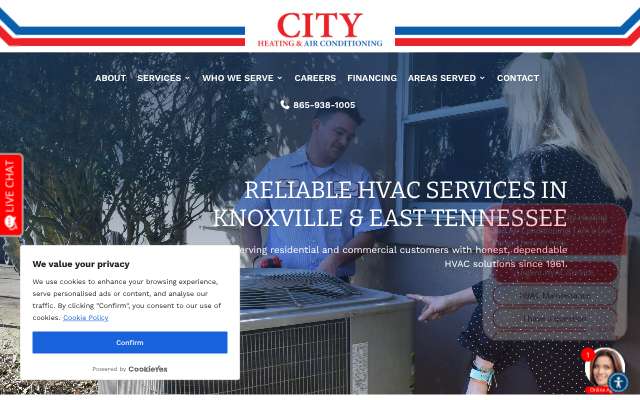 Page cited for City Heating and Air Co.