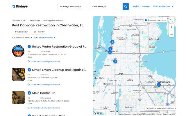 Page cited for United Water Restoration Group of Pinellas County