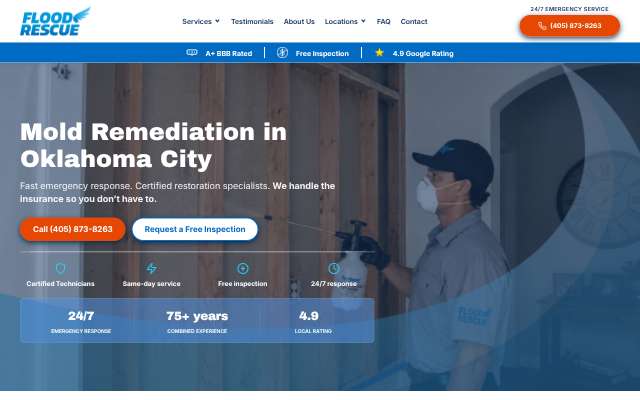 Flood Rescue's page as the assistant saw it