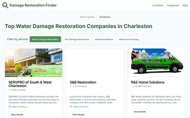Page cited for SERVPRO of Downtown Charleston and Mount Pleasant