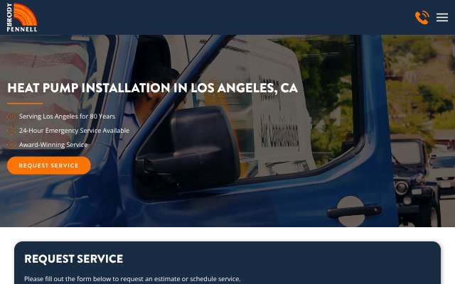 Brody Pennell Heating & Air Conditioning's page as the assistant saw it