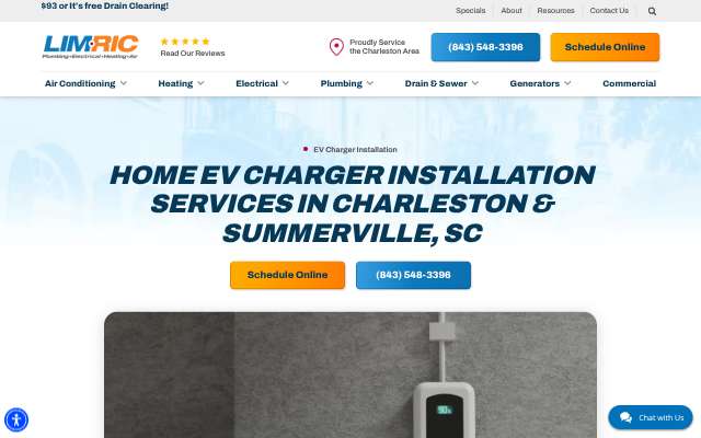 LimRic Plumbing, Electrical, Heating & Air's page as the assistant saw it