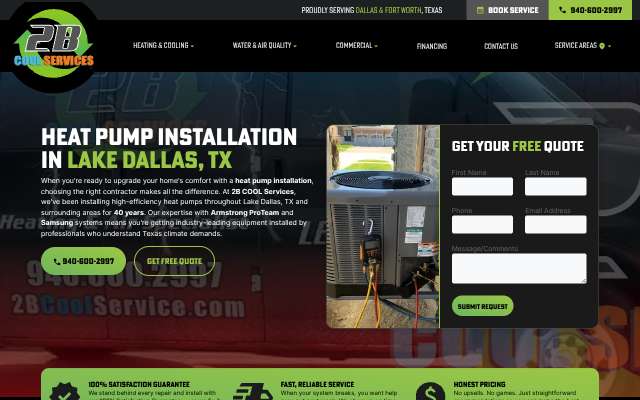 2B COOL Services's page as the assistant saw it