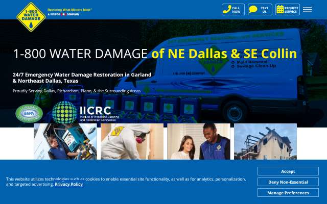 Page cited for 1-800 Water Damage of Northeast Dallas and Southeast Collin