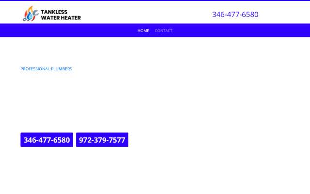 Tankless Water Heater (Dallas)'s page as the assistant saw it