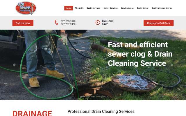 Just Drains's page as the assistant saw it