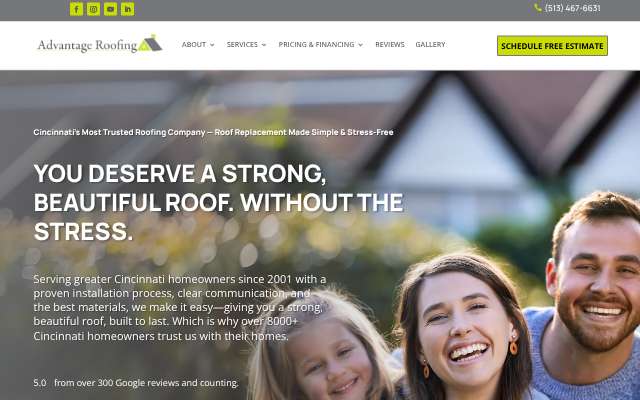 Page cited for Advantage Roofing