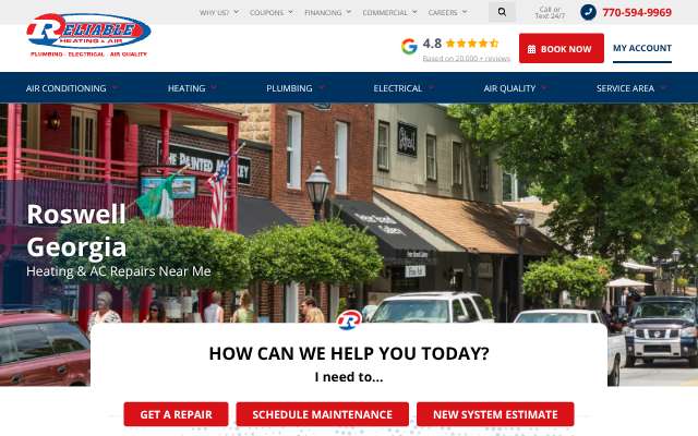 Page cited for Reliable Heating & Air
