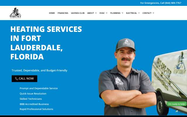 Whitney Services's page as the assistant saw it