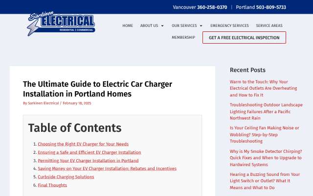 Page cited for Sarkinen Electrical