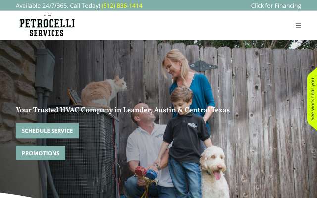 Petrocelli Services's page as the assistant saw it