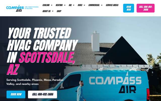 Compass Air's page as the assistant saw it