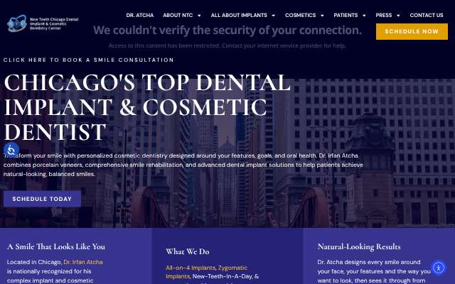 All-on-4 Implant Centers (New Teeth Chicago, 747 N La Salle Dr)'s page as the assistant saw it