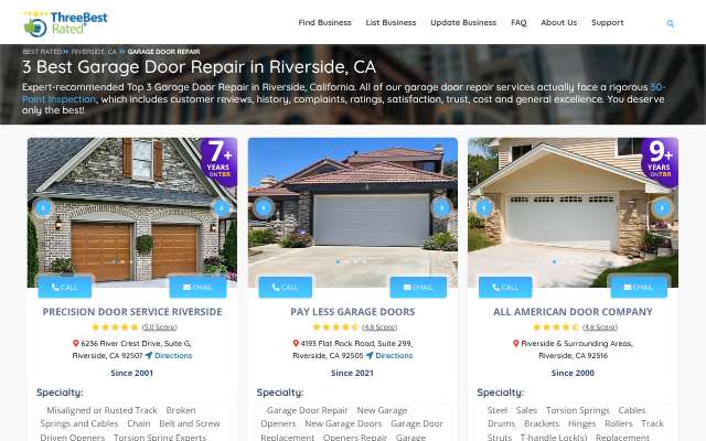 Page cited for Precision Door Service Riverside