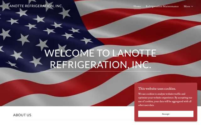 Lanotte Refrigeration's page as the assistant saw it